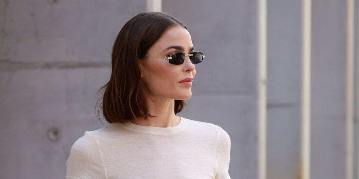 Australian model Bambi Northwood-Blyth was seen wearing gold Cartier CT0535S 001 sunglasses at the Australian Fashion Week 2025 in Sydney.