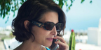 Spanish actress Barbara Lennie was seen wearing tortoiseshell Prada PR 17WS 2AU8C1 Symbole sunglasses on the set of Amarga Navidad (Bitter Christmas).