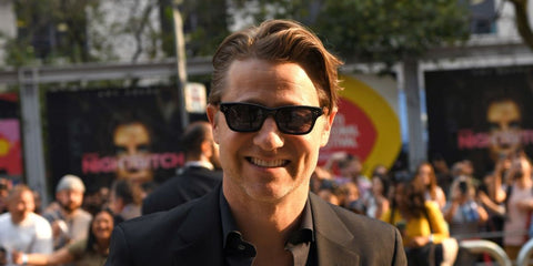 Ben McKenzie was seen wearing black Oliver Peoples Birell Sun OV5524SU 1492/R5 sunglasses to attend the premiere of "Millers in Marriage" during the 2024 Toronto International Film Festival