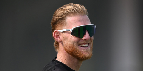 English cricketer Ben Stokes was seen wearing white Oakley Sutro Lite Sweep OO9465 04 Prizm sunglasses at the 3rd Test Match between Pakistan and England, October 2024
