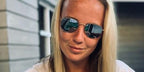 Footballer Beth Mead of Arsenal FC was seen wearing Ray-Ban RB3548N 001/30 Hexagonal Gold with Flat Lens sunglasses.