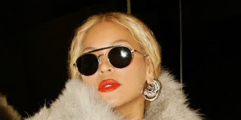 Beyonce wearing Dolce & Gabbana sunglasses on Instagram post
