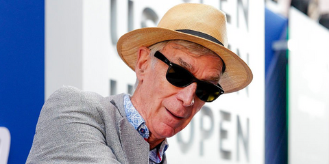 Science educator Bill Nye was seen wearing black Ray-Ban New Wayfarer RB 2132 901L sunglasses at the US Open 2026