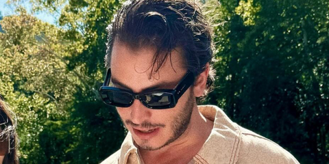 Turkish actor Boran Kuzum was seen wearing black Gucci GG1528S 001 sunglasses in Austin, Texas, shared through his Instagram post in October 2024.