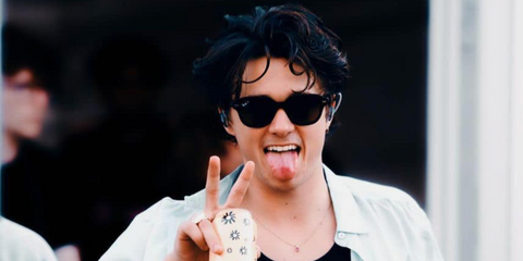 Singer-songwriter Bradley Simpson was seen wearing black Ray-Ban Erik RB 4398 901/31 sunglasses at a concert in South Africa, November 2023.