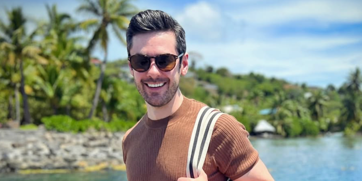 Pretty Little Liars actor Brendan Robinson was seen wearing tortoiseshell Tom Ford Dante TF834 52J round sunglasses in his Instagram post, September 2024. Shop online now on Pretavoir