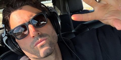 Brody Jenner was seen wearing black Ray-Ban Meta Wayfarer RW4006 601S/T3 Polarised Smart Glasses in his Instagram post