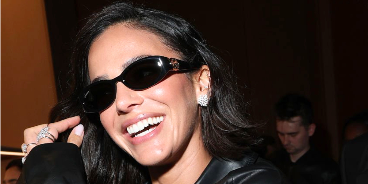 Brazilian model Bruna Marquezine wore black Gucci GG1660S 001 sunglasses at the Gucci Spring/Summer 2027 show during Milan Fashion Week.