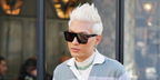 Fashion blogger Bryanboy was seen wearing black Saint Laurent Sun SL 607 001 sunglasses at the Dior Menswear Fall/Winter 2026 fashion show during Paris Men's Fashion Week.