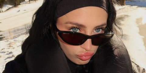 Brazilian-American model Camilla Araujo was seen wearing black Balenciaga BB0402S 001 sunglasses in her Instagram post, December 2025.