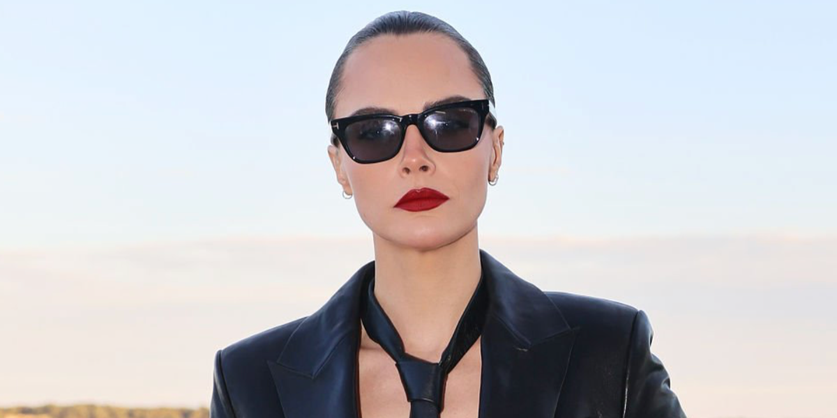 Cara Delevingne was seen wearing black Tom Ford Penn-02 TF1362 01A sunglasses  at a special reception honouring "Club Kid" in London, May 2026.