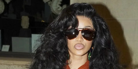 Cardi B was seen wearing tortoise Saint Laurent Sun SL M137 Amelia 002 sunglasses after walking for Vogue World 2027 Milano
