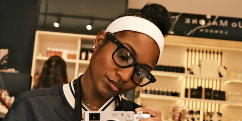 Television actress Carlacia Grant was seen wearing black Ray-Ban Meta Wayfarer Gen 2 RW4012 601S/SB Smart Glasses in her Instagram post, November 2025.