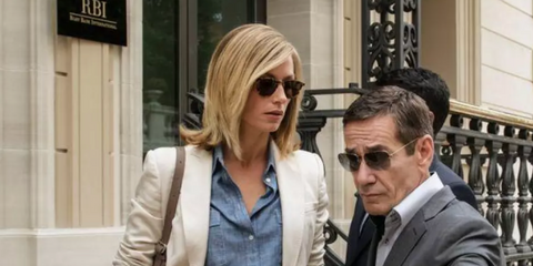 Belgian actress Cecile de France was seen wearing tortoiseshell Garrett Leight Hampton 2001 DB/G15 PLR Polarised sunglasses in 2013 thriller Mobius. Shop online now on Pretavoir