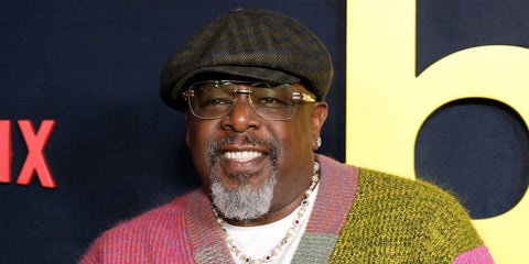 Comedian Cedric the Entertainer was seen wearing gold Dita Grand-Evo RX DTX146 01 optical glasses at the premiere of Netflix's "Being Eddie" in Los Angeles, November 2025.