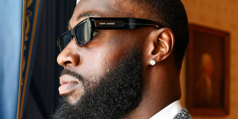 Charles Omenihu was seen wearing black Saint Laurent Sun SL 660 001 sunglasses in his Instagram post