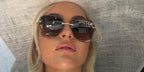 Professional golfer Charley Hull was seen wearing gold Cartier Panthere CT0147S 002 butterfly sunglasses at the Royal Ascot 2026.