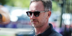 Principal of Red Bull racing Christian Horner wore black Maui Jim Hiehie GS636-14 round sunglasses with grey gradient lenses at the F1 Australian Grand Prix 2025.
