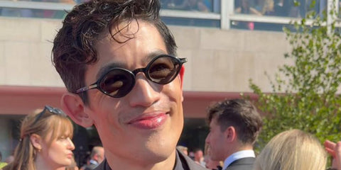 Australian actor Christopher Chung was seen wearing black Cartier CT0540S 001 sunglasses at the BAFTA TV Awards, May 2025.