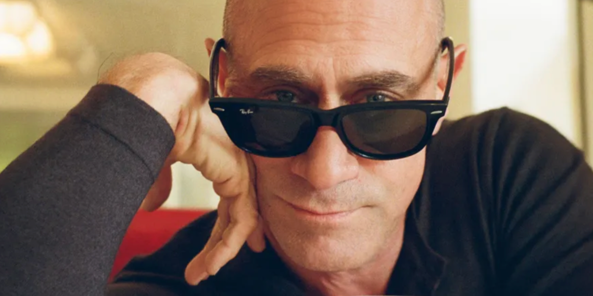 Christopher Meloni was seen wearing the iconic Ray-Ban Wayfarer 2140 901 Black sunglasses in The Cut feature