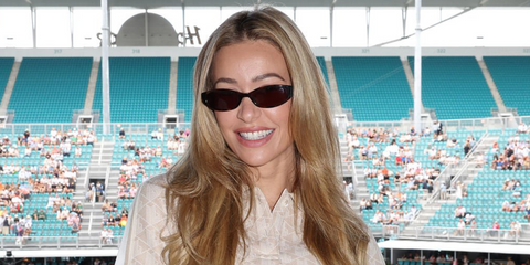Internet personality Cindy Prado was seen wearing tortoiseshell Gucci GG1680S 004 sunglasses at the Miami Open 2026.