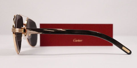 Cartier Buffalo Horn CT0272S 001 3KR Polarised