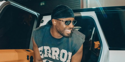 French-Congolese singer Dadju was seen wearing gold an tortoiseshell Burberry BE3164 1109/71 sunglasses in his Instagram post, July 2025. Shop online now on Pretavoir