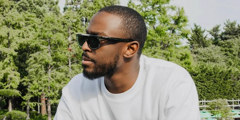 French-Congolese singer Dadju was seen wearing transparent green Burberry BE4451U 4174/71 at Disneyland Paris, July 2025. Shop online now on Pretavoir