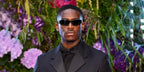 Damson Idris was seen wearing Prada PR 26ZS 16K08Z cat eye sunglasses to attend Stormzy's birthday party "The Mike Gala"
