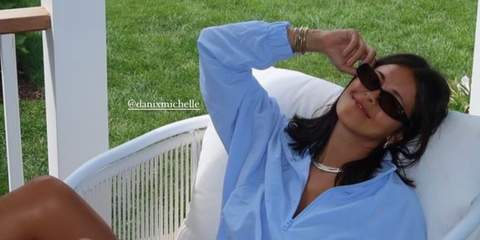 Celebrity stylist Dani Michelle was seen wearing DMY Studios Billy DMYSUN08SB Black sunglasses. Shop online now on Pretavoir