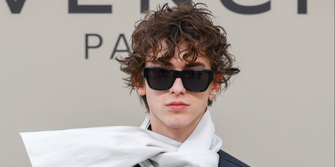 Actor Daniel Millar was seen wearing black Givenchy City GV40131I 01A sunglasses at he Givenchy Fall/Winter 2026 fashion show during Paris Fashion Week.