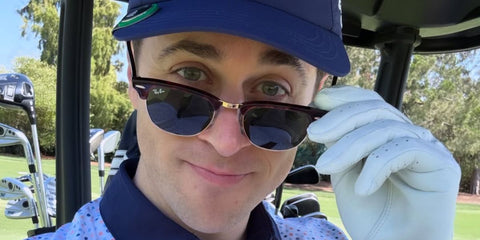 Actor David Henrie was seen wearing tortoiseshell Ray-Ban Clubmaster Classic 3016 W0366 half-rim sunglasses in his Instagram post, June 2025. Shop online now on Pretavoir