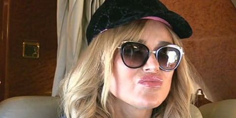 Entrepreneur and television personality Diana Jenkins was seen wearing black and gold Cartier CT0150S 001 cat eye sunglasses with grey gradient lenses in The Real Housewives of Beverly Hills, season 12 episode 7. Shop online now on Pretavoir