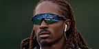 Footballer Djed Spence was seen wearing black Oakley Radar EV Path OO9208 55 sunglasses with Prizm h2o Polarised lenses at the FIFA World Cup 2026.