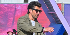 Dominic Cooper was seen wearing black Tom Ford Renee TF847 01B square sunglasses at the Glastonbury Festival 2025. Shop online now on Pretavoir