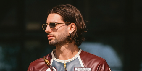 Hungarian footballer Dominik Szoboszlai was seen wearing gold Ray-Ban x ASAP Rocky Metal RB 3927 001/31 sunglasses in his Instagram post, March 2026.