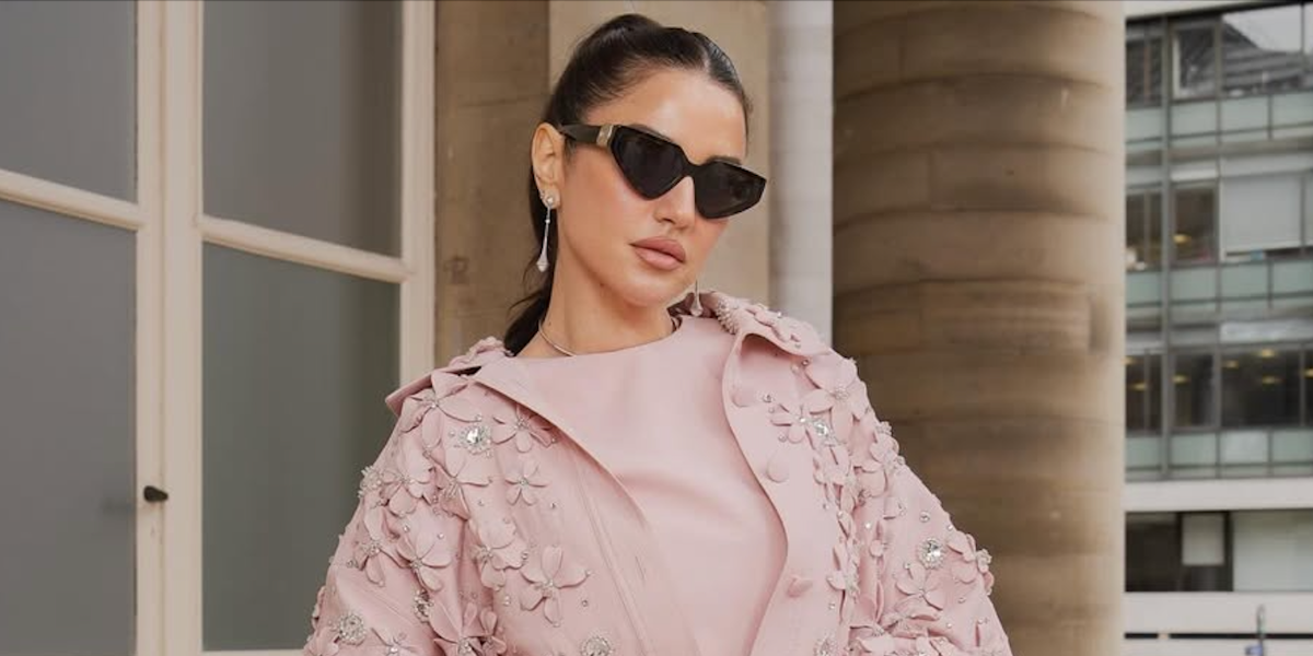 Tunisian actress Dorra Zarouk was seen wearing black Dolce&Gabbana DG4469 501/87 sunglasses at the Georges Hobeika Haute Couture Fall/Winter 2025 fashion show during Paris Couture Week. Shop online now on Pretavoir