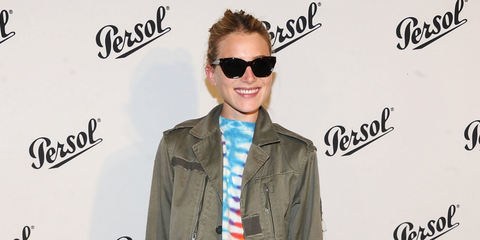Dree Hemingway was seen wearing black Persol 3313S 95/31 sunglasses to attend the Persol Magnificent Obsessions exhibition opening in New York City