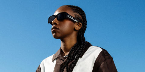 Sudanese-American singer and actor Dua Saleh was seen wearing black Dolce&Gabbana DG6187 501/87 sunglasses in a Sunglasses Hut x Hypebeast Curated Selection campaign. Shop online now on Pretavoir