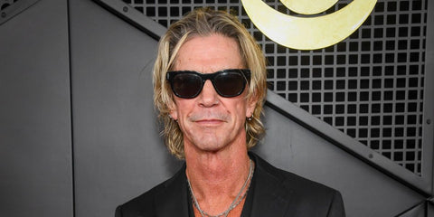 Duff McKagan of Guns n Roses was seen wearing Cutler and Gross Sun X The Great Frog Phantom Lucky Diamond GFSN013 01 Black sunglasses at the Grammy Awards 2026.