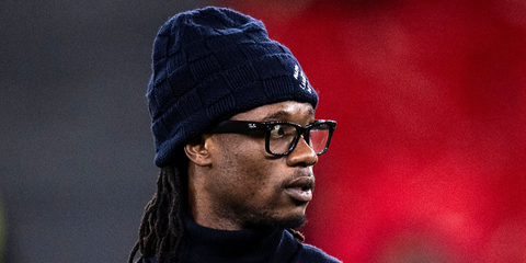 Footballer Eduardo Camavinga was seen wearing black Ray-Ban Meta Wayfarer Gen 2 RW4012 601S/SB Smart Glasses during the UEFA Champions League match between Benfica and Real Madrid in Lisbon, February 2026.