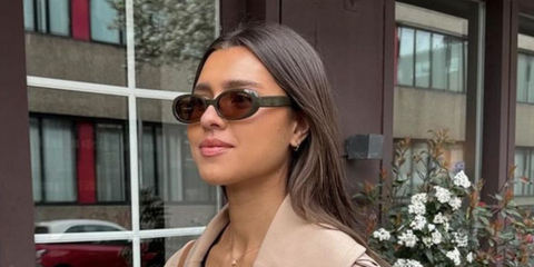 Dutch influencer and skincare entrepreneur Elise Hoogerdijk was seen wearing DMY Studios Valentina DMYSUN04CB Chocolate Brown oval sunglasses. Shop online now on Pretavoir