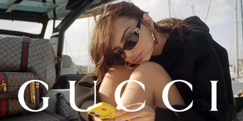 Emily Ratajkowski was seen wearing black Gucci GG1661S 001 sunglasses in her Instagram post, June 2025.
