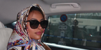 Beauty content creator Emira D'Spain was seen wearing black Gucci GG0022S 001 sunglasses in her Instagram post, August 2023. Shop online now on Pretavoir