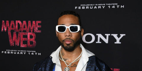 Model Eren Legend was seen wearing white Prada PR 17WS 1425S0 sunglasses at the world premiere of Madame Web in Los Angeles, February 2025.