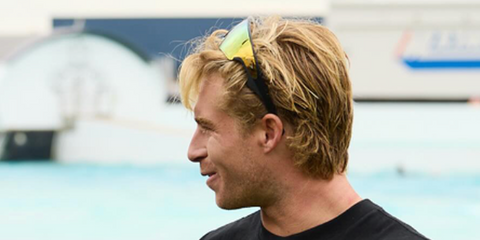 Australian surfer Ethan Ewing was seen wearing black Oakley Meta Vanguard OW8001 04 Smart Glasses with prizm 24k lenses in his Instagram reel, December 2025.