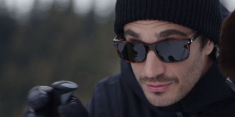 Italian actor Eugenio Franceschini was seen wearing tortoiseshell Persol 3048S 24/31 sunglasses in Emily in Paris season 4 as Marcello Muratori.