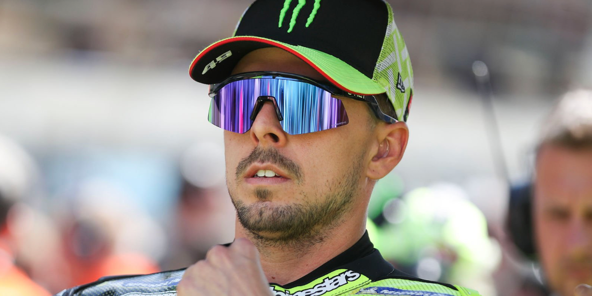 Italian motorcycle racer Fabio Di Giannantonio was seen wearing black Oakley Hydra OO9229 15 Prizm sunglasses at the MotoGP of France, May 2026.