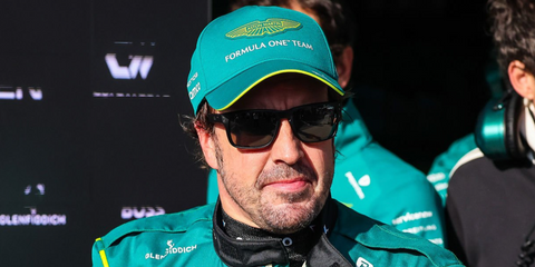 Spanish celebrity and Formula racer Fernando Alonso was seen wearing Oakley Holbrook XL OO9417 16 sunglasses at the F1 Japanese Grand Prix, March 2026.