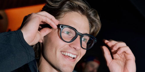 Swedish model and television personality Filip Lamprecht was seen wearing black Oakley Meta Hstn OW8002 07 Smart Glasses at an ice hockey event hosted by Oakley in Stockholm, October 2025. Shop online now on Pretavoir